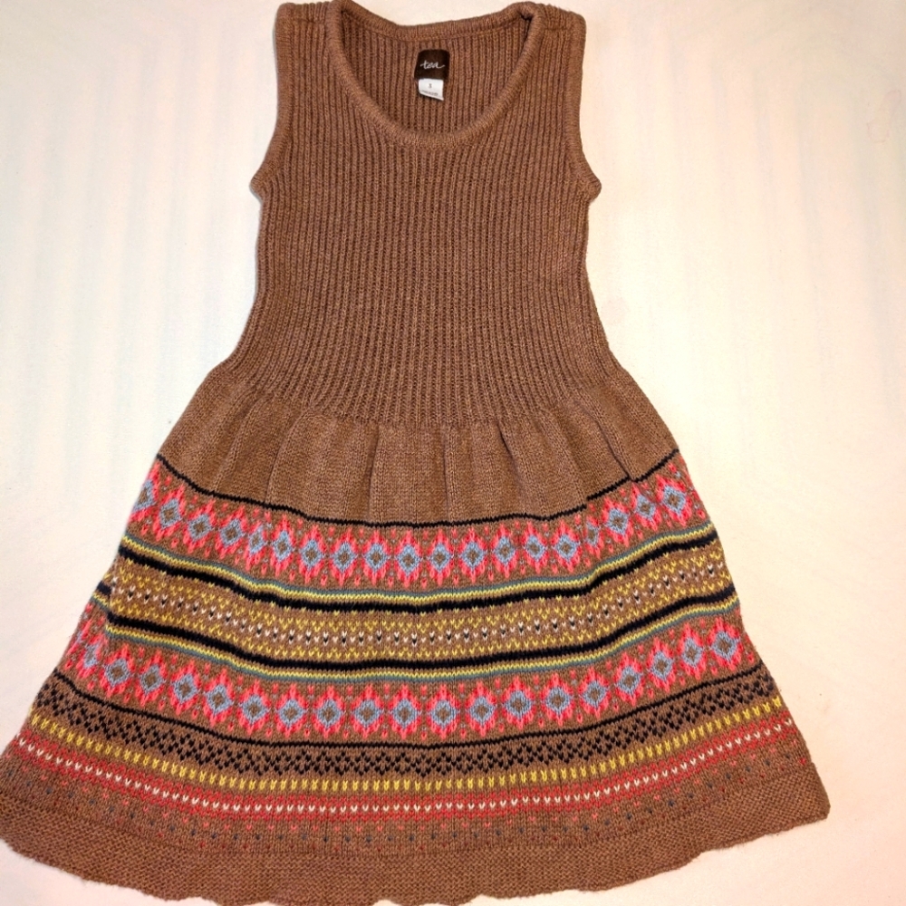 Tea Fair Isle 100% cotton dress